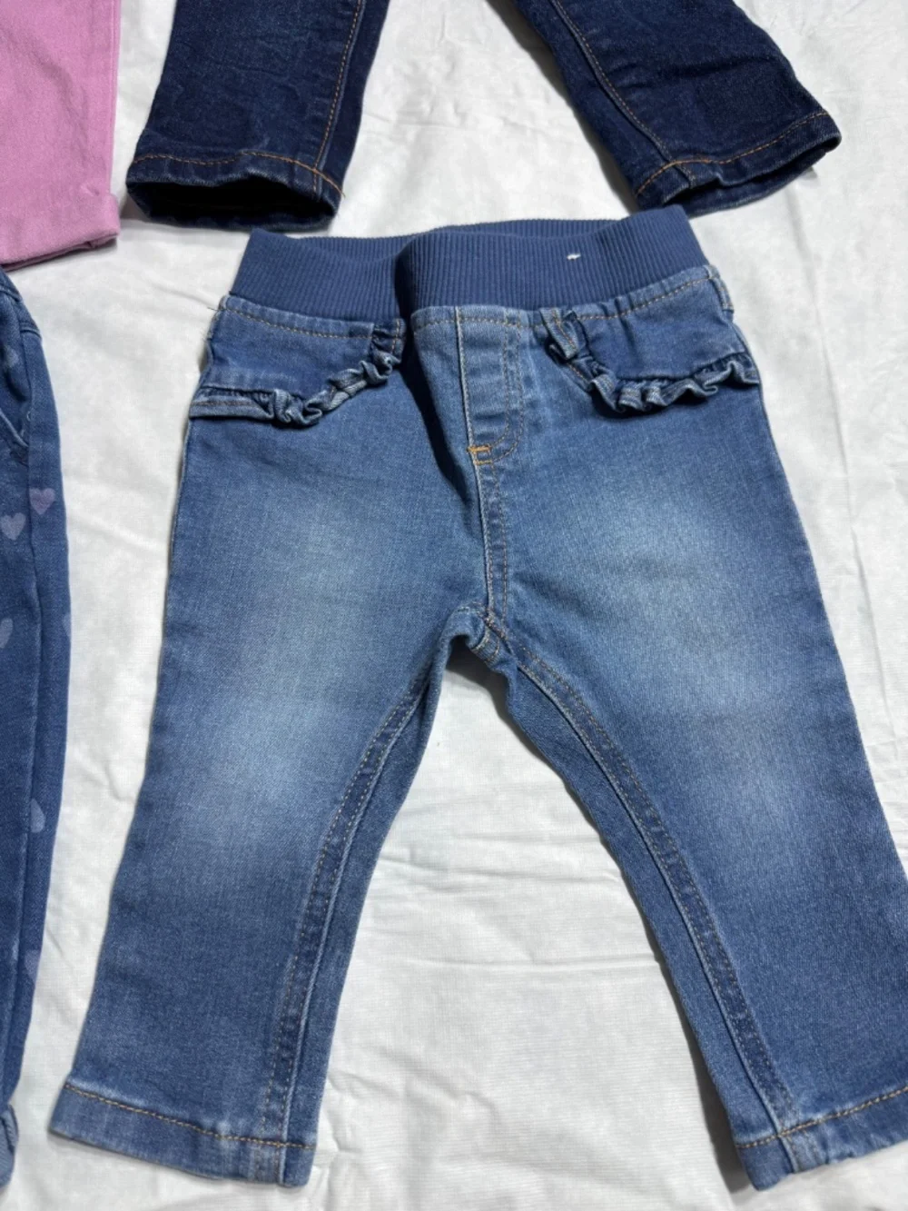 Baby Girl Denim Jeans Pants Bundle Size 6-9 Months Garanimals, Children's Place